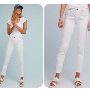 Anthropologie Abbey Sateen High-Rise Skinny Ankle Jeans 32